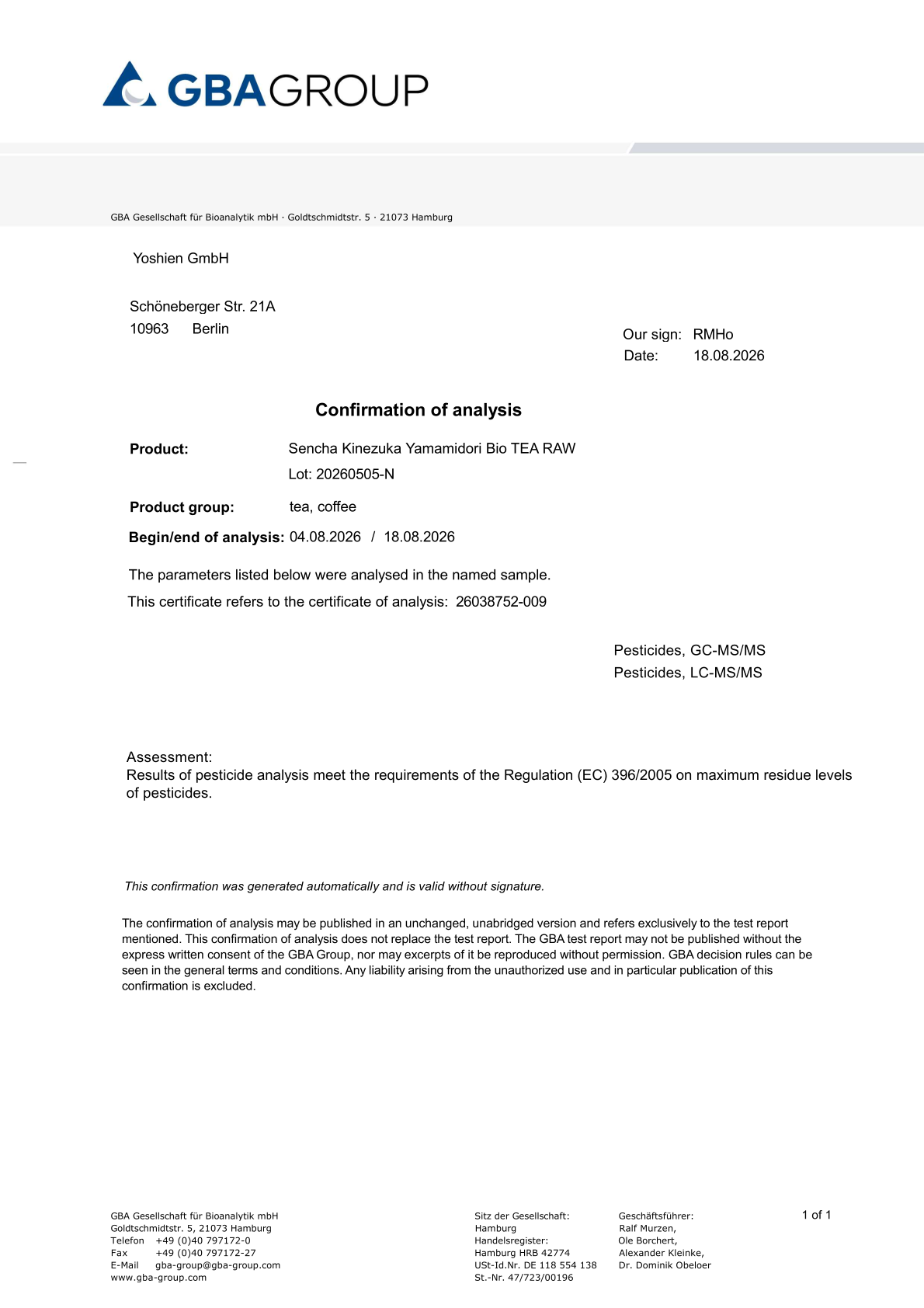 Résultats des tests Résultats des tests