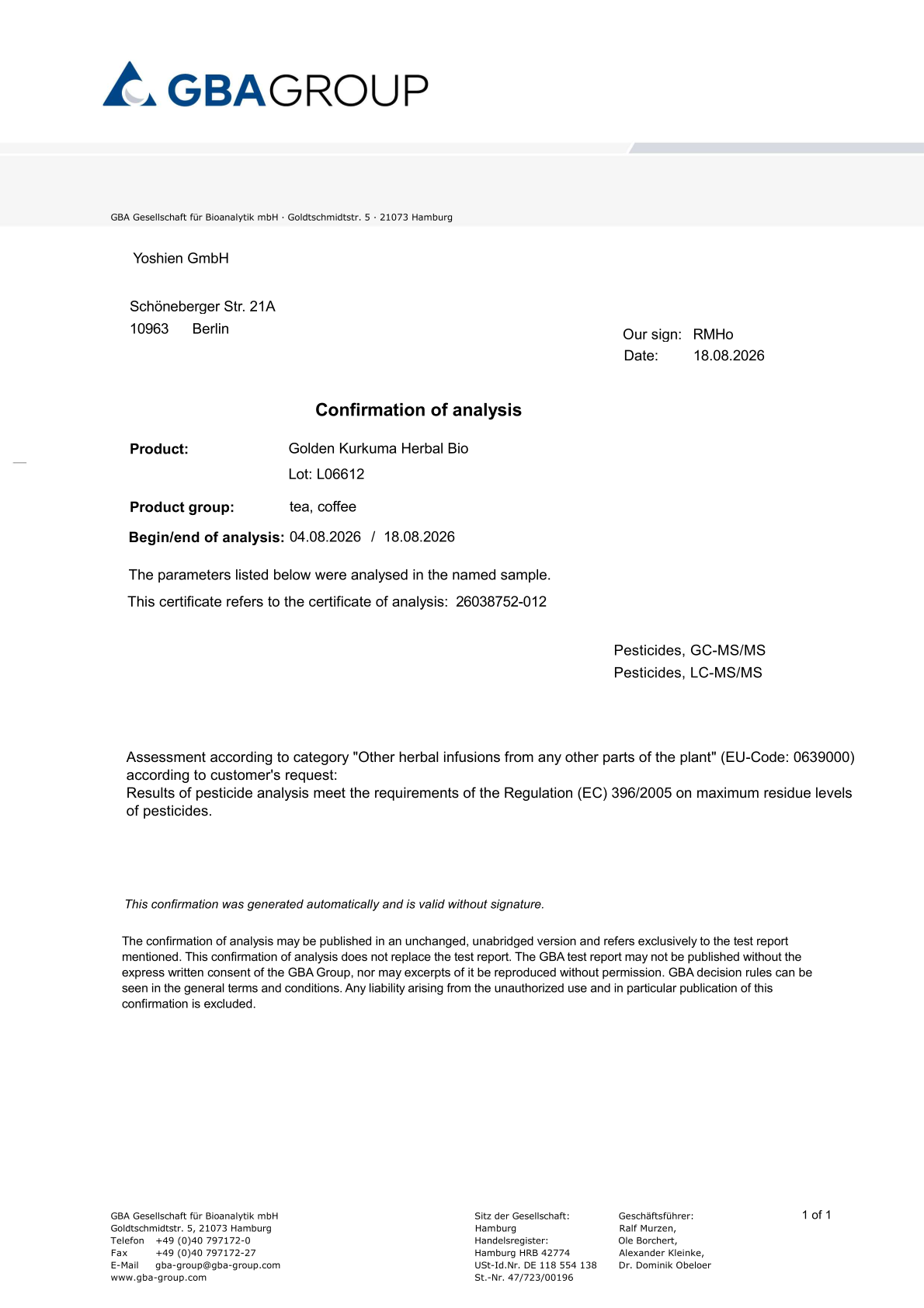Résultats des tests Résultats des tests