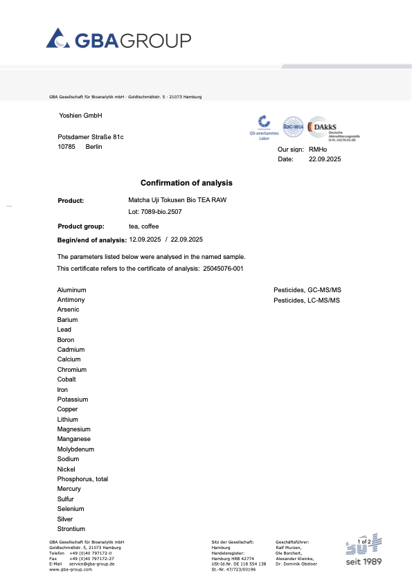 Résultats des tests